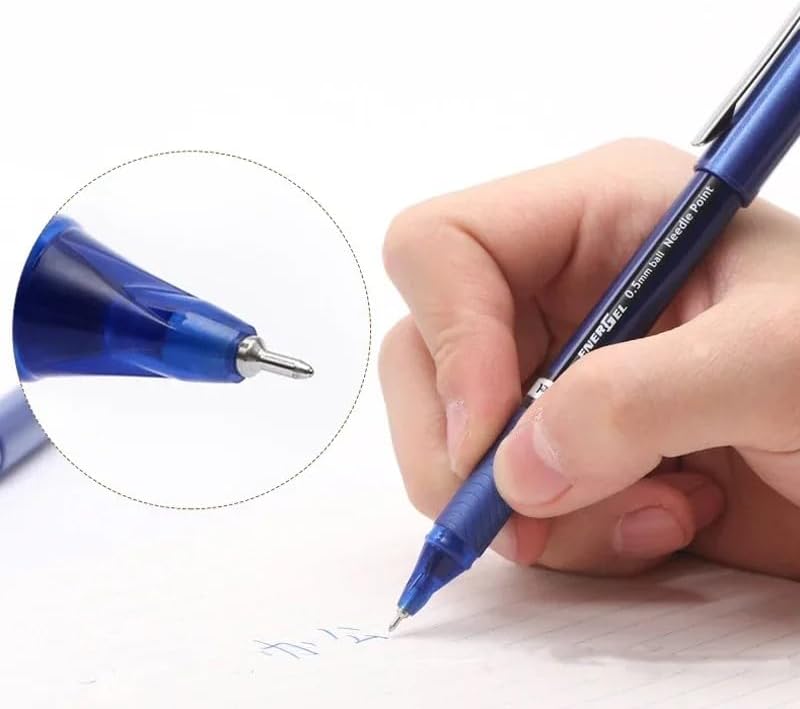 Pentel EnerGel Gel Ink Pen 0.5mm Fine Point Needle Tip,12 Pack