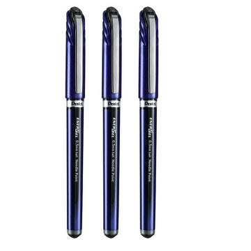 Pentel EnerGel Gel Ink Pen 0.5mm Fine Point Needle Tip,3 Pack Black