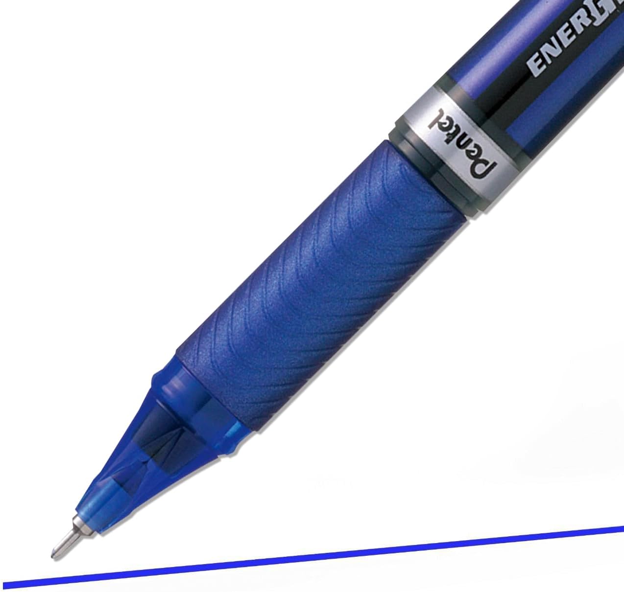 Pentel EnerGel Gel Ink Pen 0.5mm Fine Point Needle Tip,12 Pack