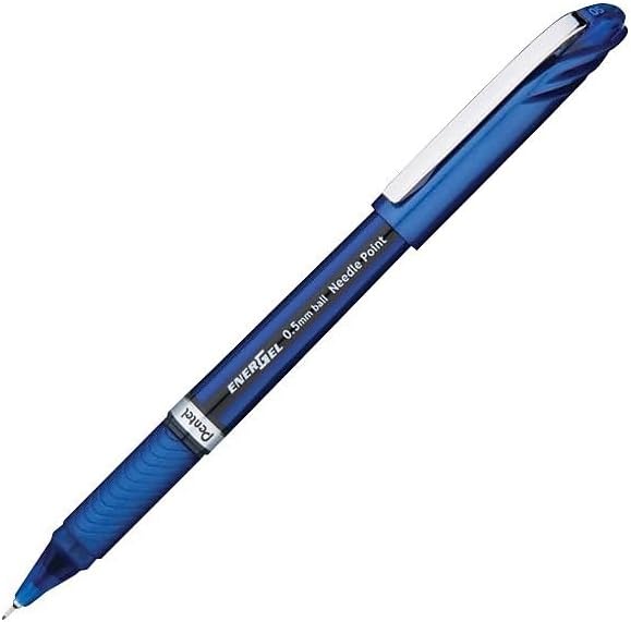 Pentel EnerGel Gel Ink Pen 0.5mm Fine Point Needle Tip,12 Pack