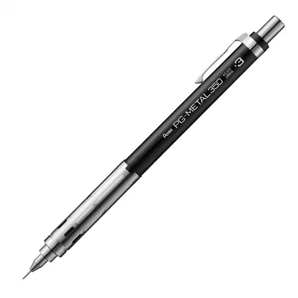 Pentel PG-METAL 350 Mechanical Pencil 0.3mm/0.5mm 0.3mm White