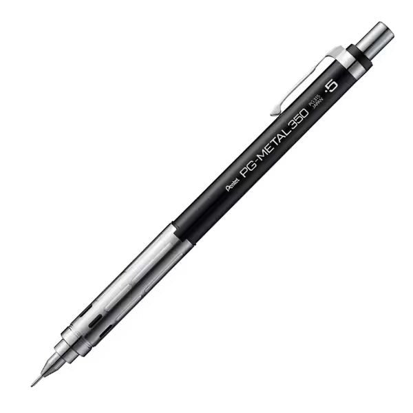 Pentel PG-METAL 350 Mechanical Pencil 0.3mm/0.5mm 0.5mm Black