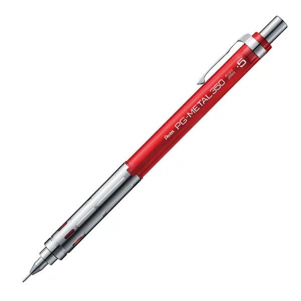 Pentel PG-METAL 350 Mechanical Pencil 0.3mm/0.5mm 0.5mm Red