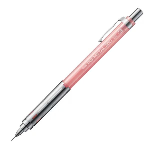 Pentel PG-METAL 350 Mechanical Pencil 0.3mm/0.5mm 0.3mm Pink