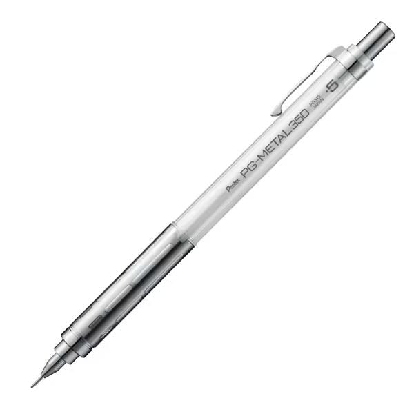 Pentel PG-METAL 350 Mechanical Pencil 0.3mm/0.5mm 0.5mm White