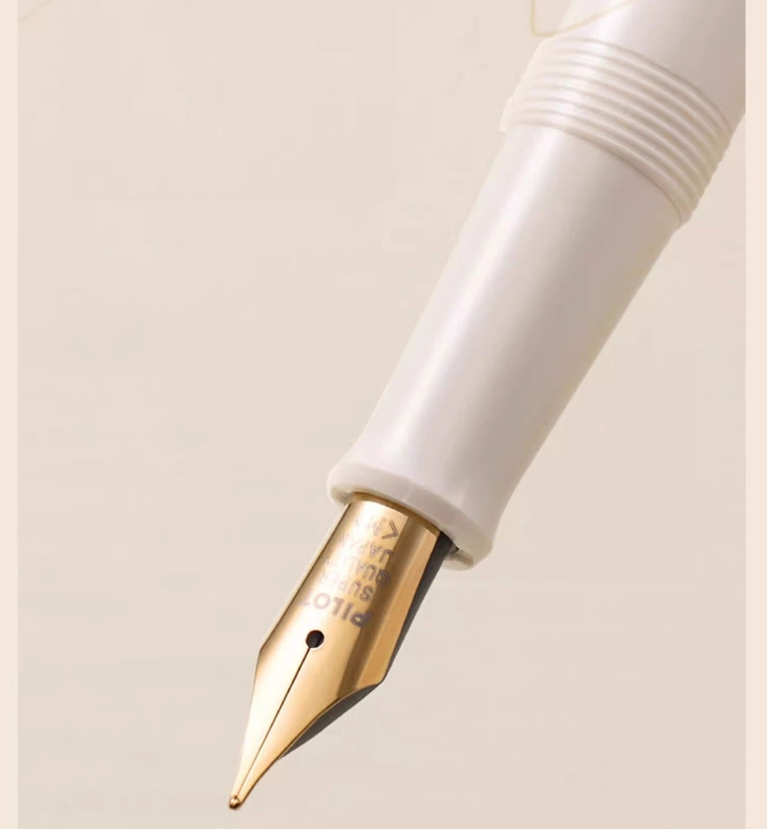 Pilot Fountain Pen 78G With Converter 22K Gold-Plated White