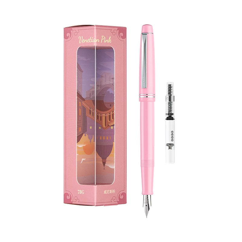 Pilot Fountain Pen 78G With Converter 22K Gold-Plated Pink