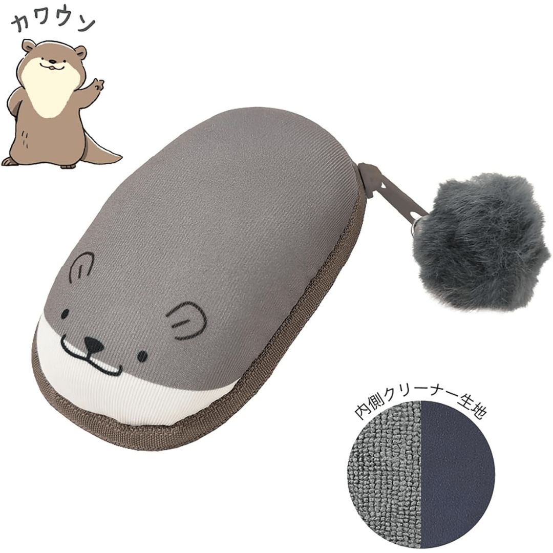 Kutsuwa Rilala Mini One-Hand Wrist Rest & Screen Cleaner Otter