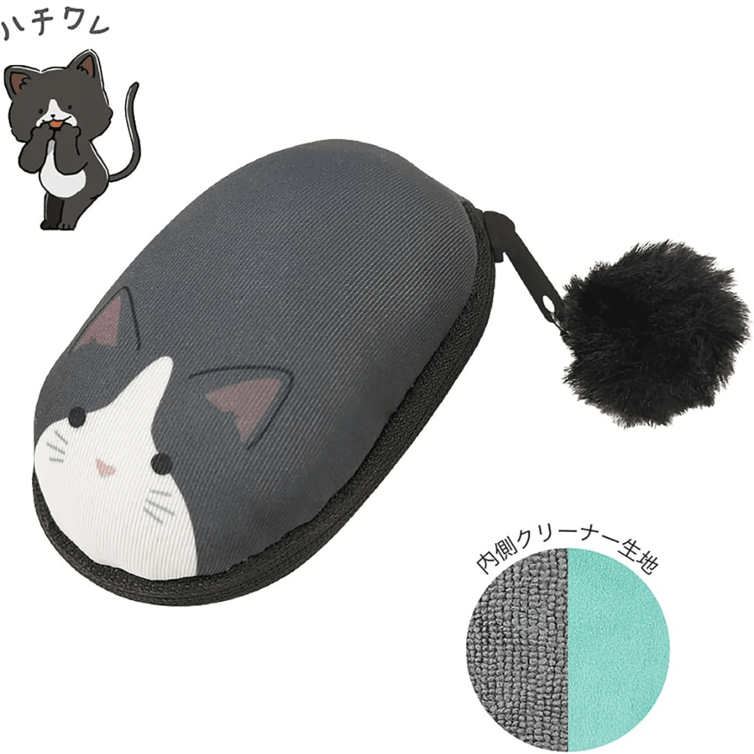 Kutsuwa Rilala Mini One-Hand Wrist Rest & Screen Cleaner Tuxedo Cat