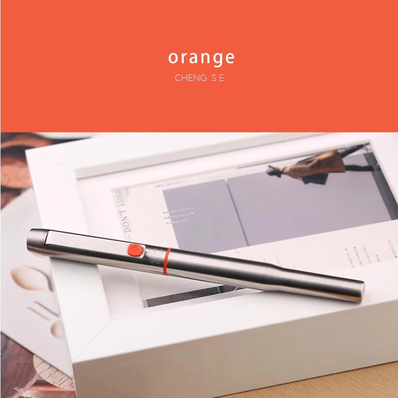 MAJOHN B25 Metal Fountain Pen Fine Nib 0.5mm Orange
