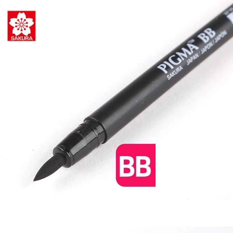 Sakura Pigma Professional Brush Pen - Black (3 Pack)
