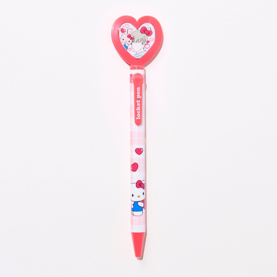 Epoch Chemical Japanese Sanrio Heart Locket Ballpoint Pen 0.7mm Hello Kitty (Red)