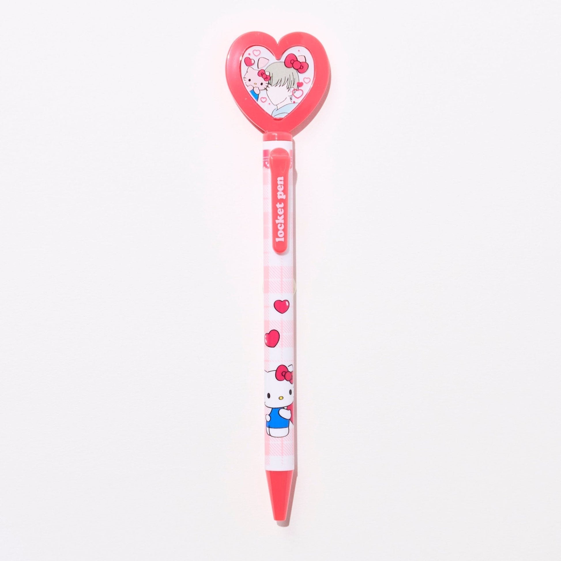 Epoch Chemical Japanese Sanrio Heart Locket Ballpoint Pen 0.7mm Hello Kitty (Red)