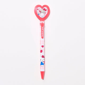 Epoch Chemical Japanese Sanrio Heart Locket Ballpoint Pen 0.7mm Hello Kitty (Red)