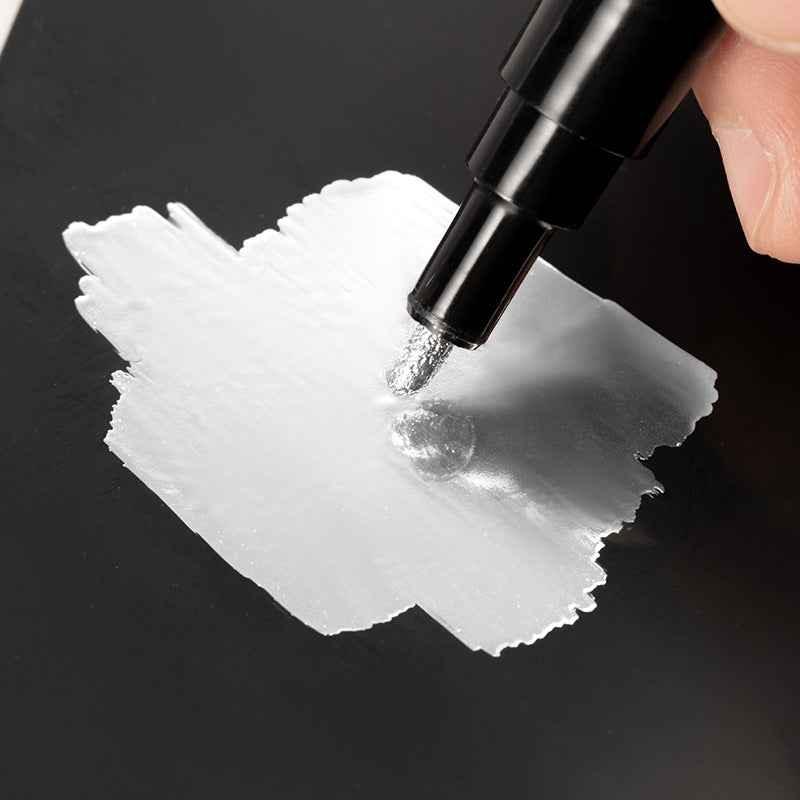 STA Liquid Silver Mirror Chrome Markers Paint 2mm Tip (2 Pack)