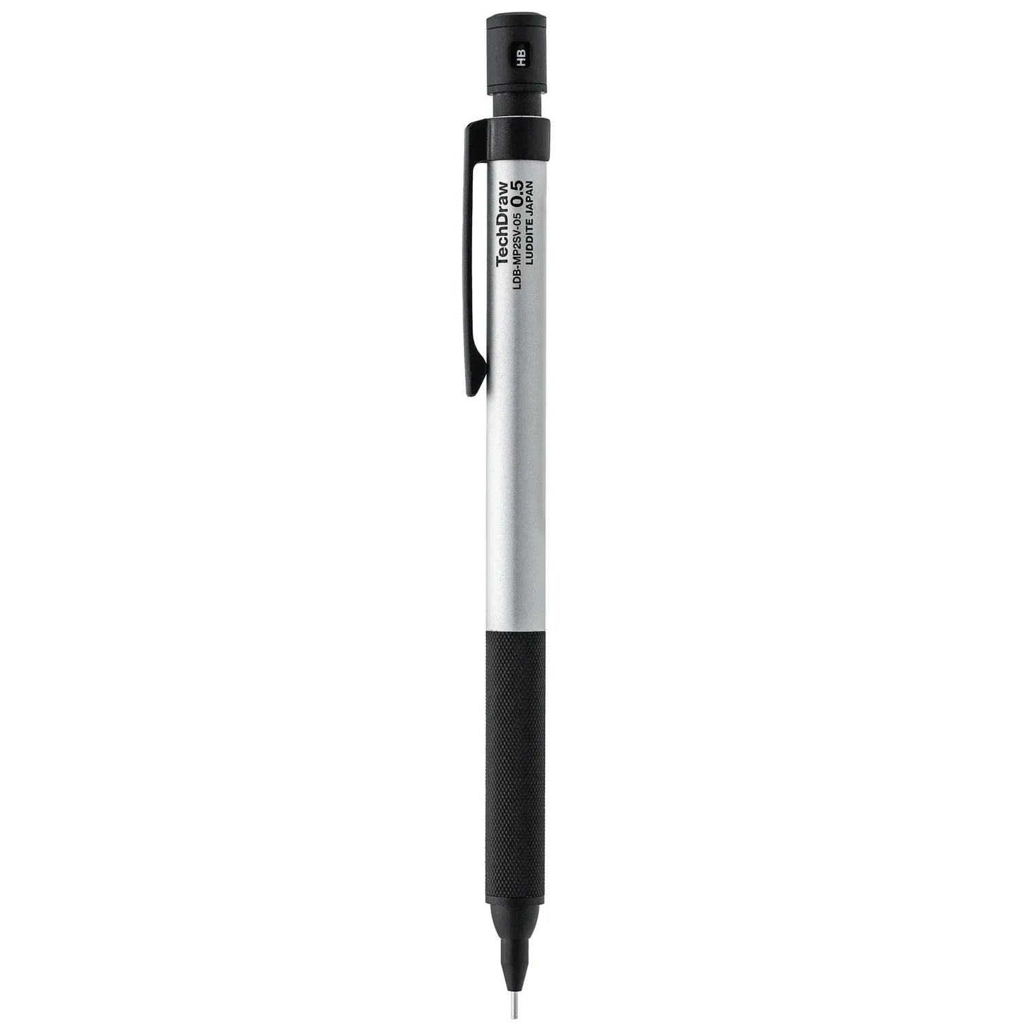 Luddite TechDraw2 Drafting Mechanical Pencil 0.3mm/0.5mm 0.5mm Silver