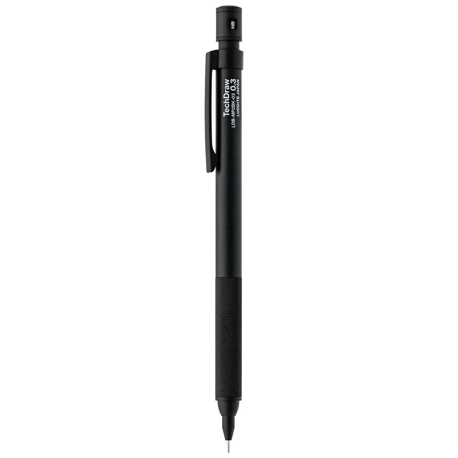 Luddite TechDraw2 Drafting Mechanical Pencil 0.3mm/0.5mm 0.3mm Black