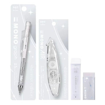 Tombow MONO Shimmer Edition Set of 4 [Limited] White