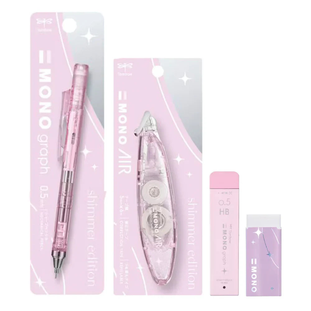 Tombow MONO Shimmer Edition Set of 4 [Limited] Light Pink