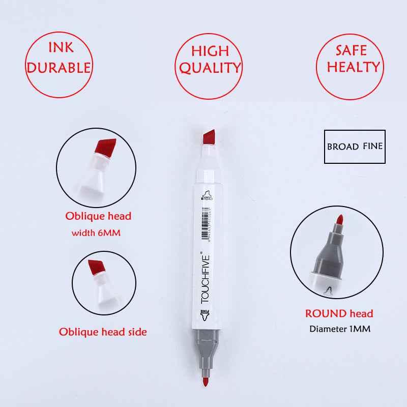 TouchFive Twin Markers 30 Color Animation Design Set