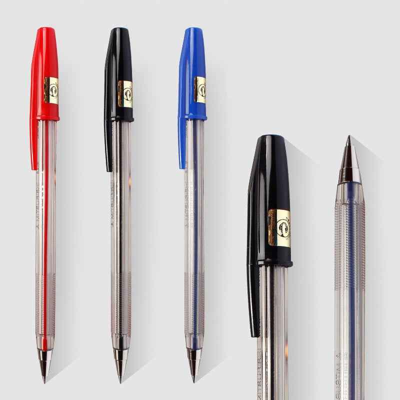 uni SA-S Stick Ballpoint Pen - 0.7mm - Black/Red/Blue Ink - Pack of 12