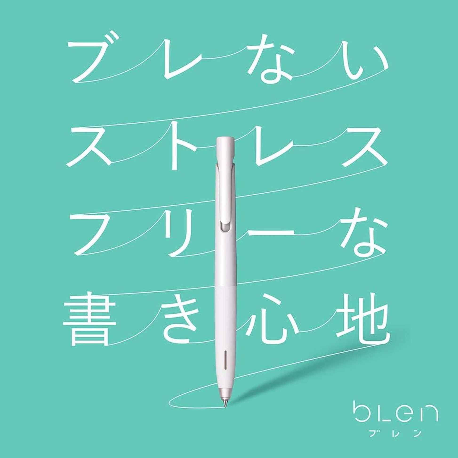 Zebra bLen Ballpoint Pen 0.5mm with 3 Gel Ink Refills