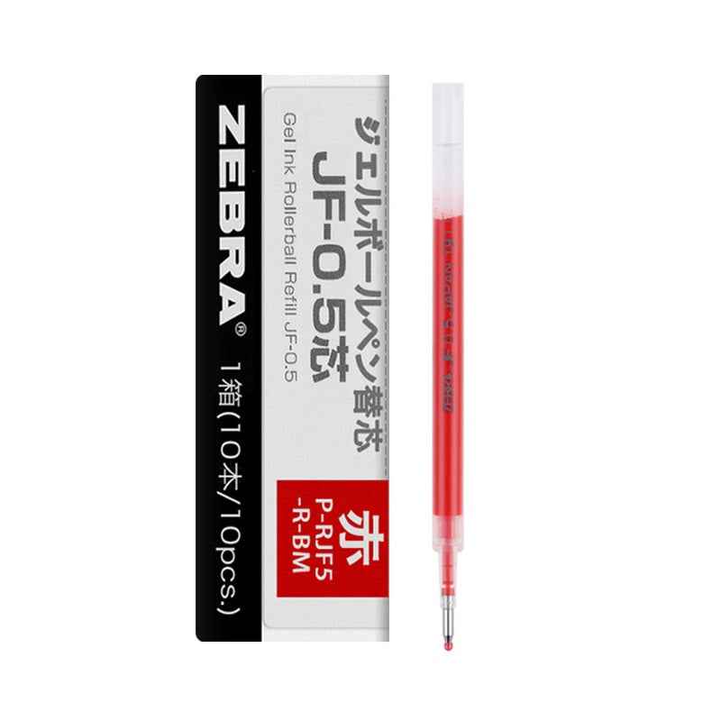 Zebra Sarasa Gel Ballpoint Pen Refills,JF-0.5,10 PACK Red