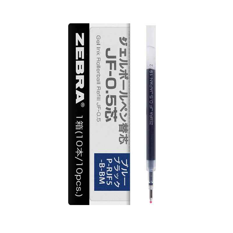 Zebra Sarasa Gel Ballpoint Pen Refills,JF-0.5,10 PACK Blue Black