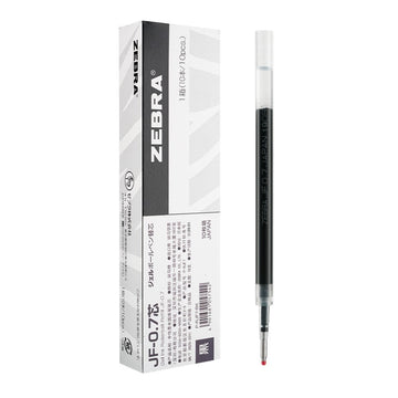 Zebra JF-0.7 Sarasa Gel Ballpoint Pen Refills,0.7mm,10 Pack Black