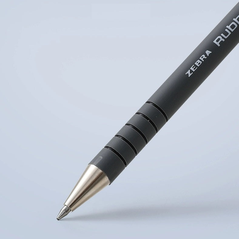 Zebra Rubber 80 R-8000 Ballpoint Pen 0.7mm Black/Red/Blue 10 Pack